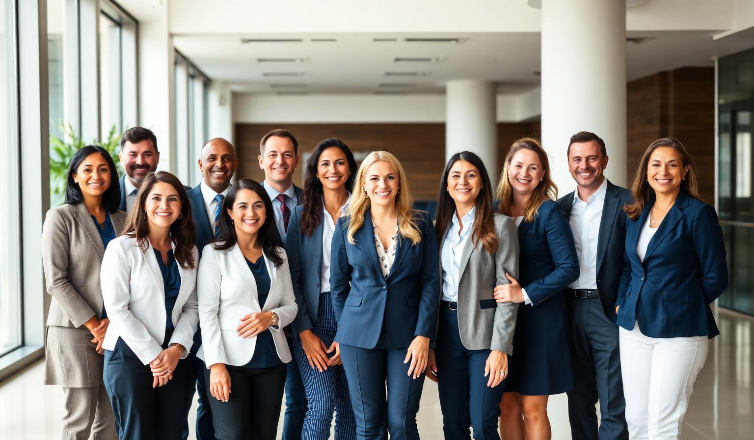 The Top Access Bank team standing together in our headquarters